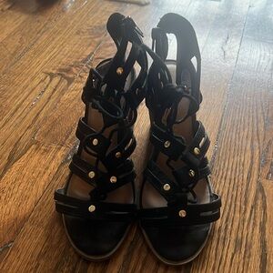 Dolce Vita Black lace up heels